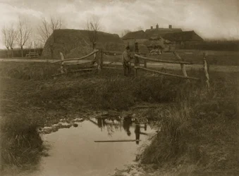 Ein Marschhof, ca. 1886 (Fotografie)